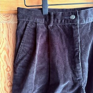 VTG L. L. Bean Women’s Black Corduroy Trouser Pants size 6 Tall